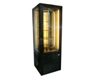 Single door black gold steel revolving cabinetXID-BLRR