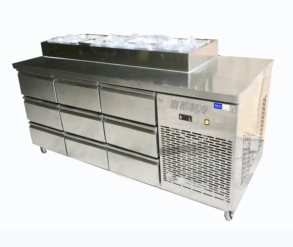 Drawer type worktable refrigeratorXID-CT