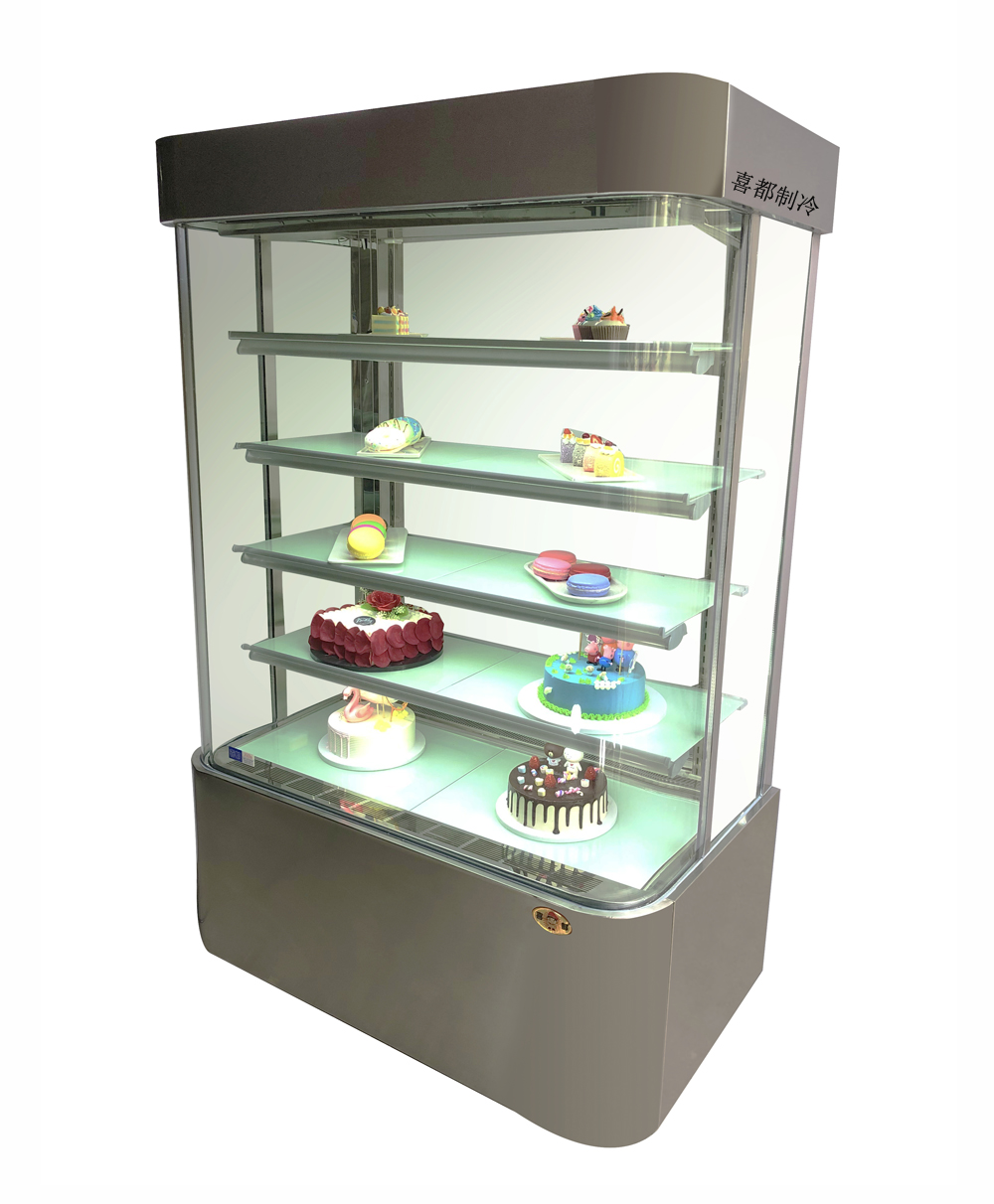 U-type stainless steel vertical display refrigeratorXID-UXB